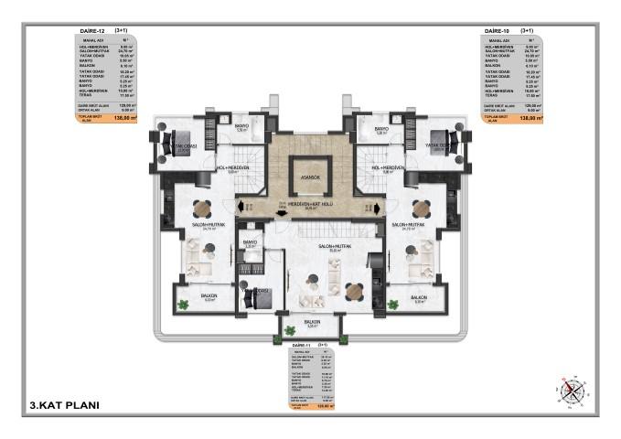 New project under construction with various layouts, Oba district - Фото 29