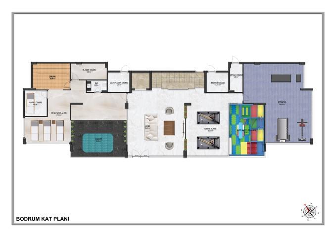 New project in Oba district with modern infrastructure and plans 1+1, 2+1 and 3+1 - Фото 39