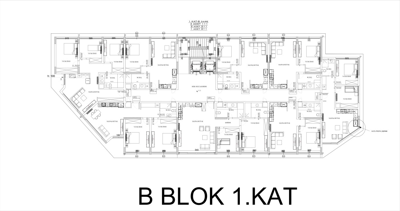 New project in modern style in Northern Cyprus, Kyrenia, with plans 1+1, 2+1 and 3+1 - Фото 28