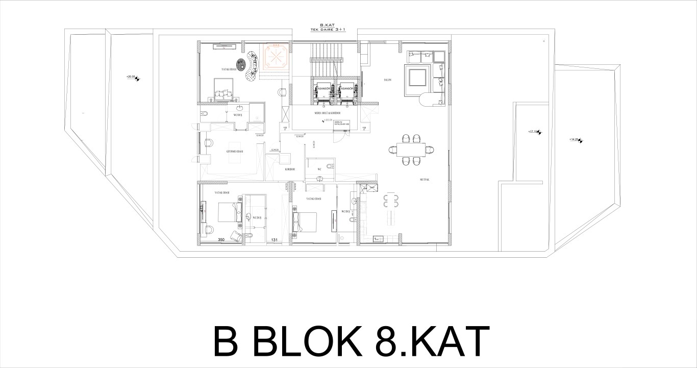 New project in modern style in Northern Cyprus, Kyrenia, with plans 1+1, 2+1 and 3+1 - Фото 29