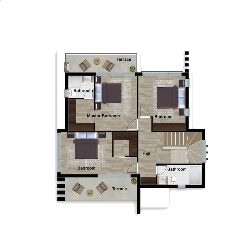 Construction of villas with infrastructure in Northern Cyprus, with 3+1 and 4+1 apartments - Фото 19