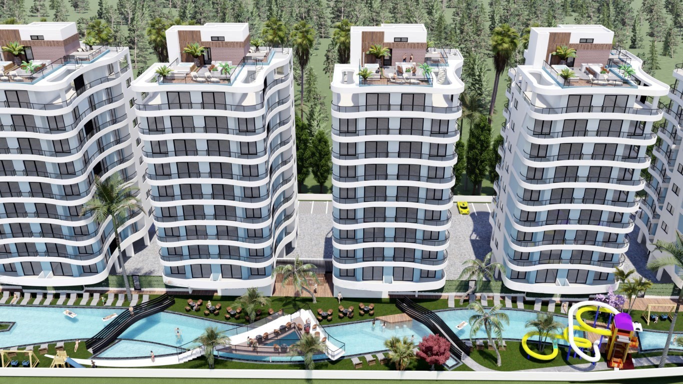 New high-rise residential complex in Northern Cyprus, with 2+1 and 3+1 apartments, Tatlisu district - Фото 9