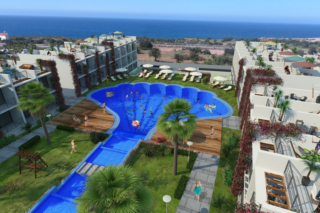 New project in Northern Cyprus elite class apartment floor plan 35 m2 - Фото 4