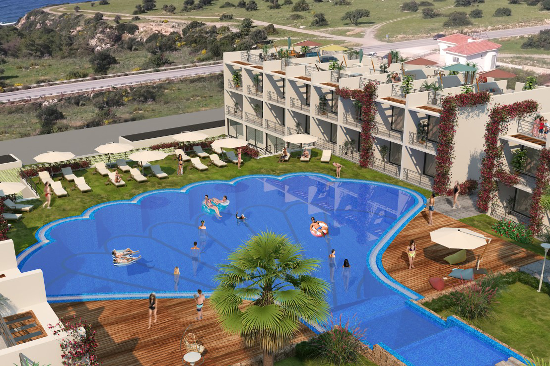 New project in Northern Cyprus elite class apartment floor plan 35 m2 - Фото 7