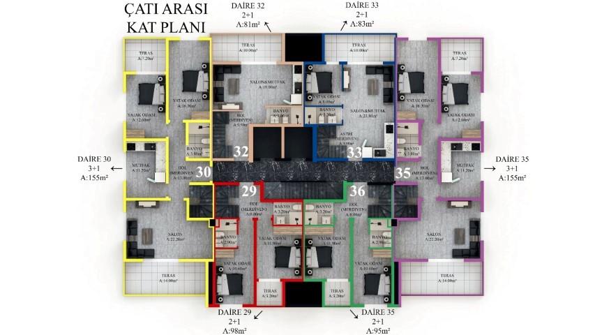 New residential complex in Gazipash, with 1+1, 2+1 apartments - Foto 28