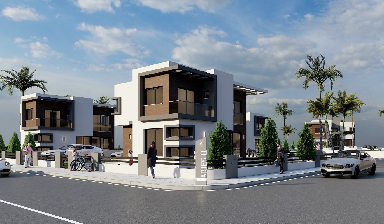 Design of new villas in Northern Cyprus with 3+1 apartments with a floor area of 195 m2, district of Iskele - Фото 5