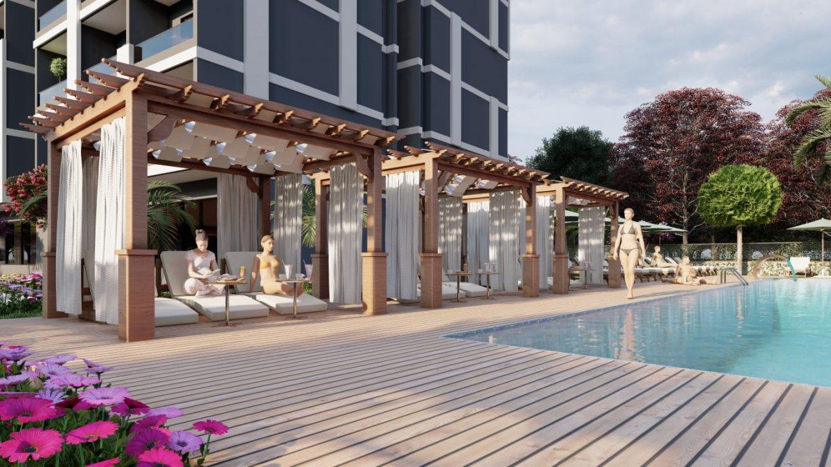 New project with one bedroom apartments in Teje, Mersin - Фото 10