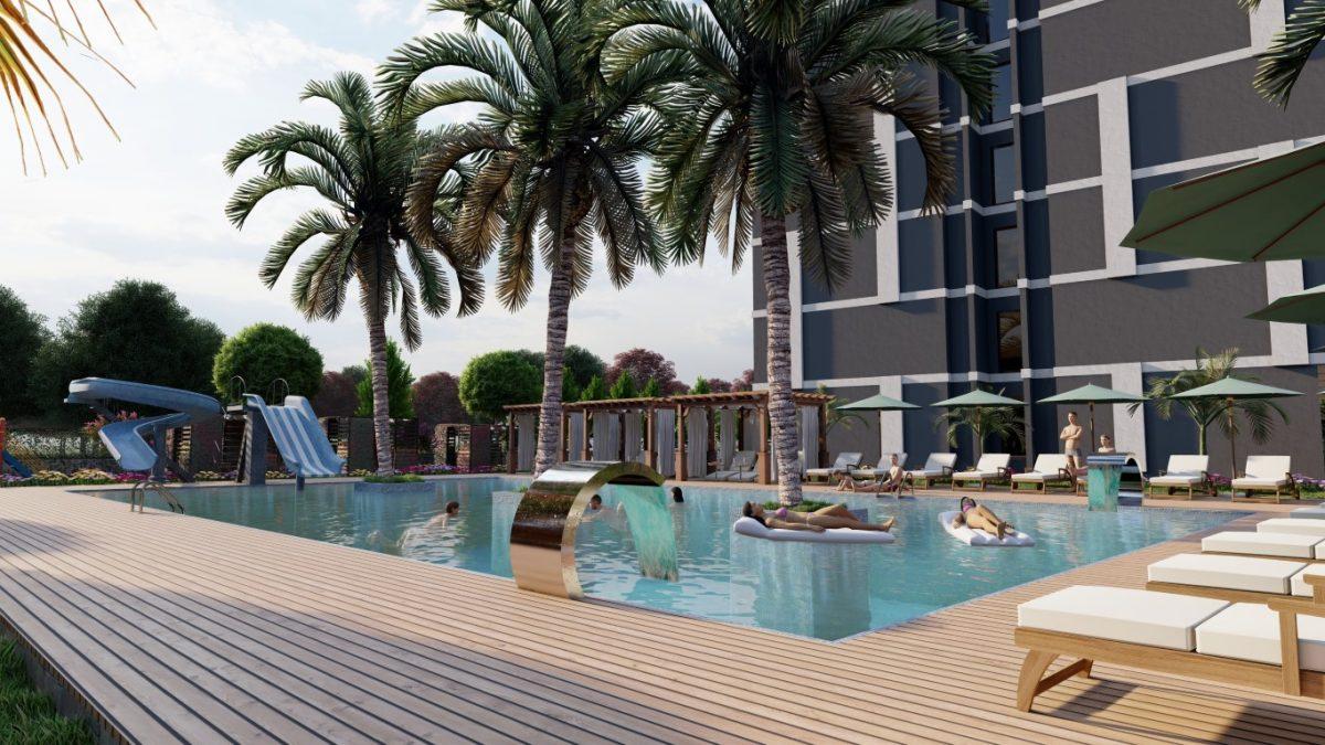 New project with one bedroom apartments in Teje, Mersin - Фото 8