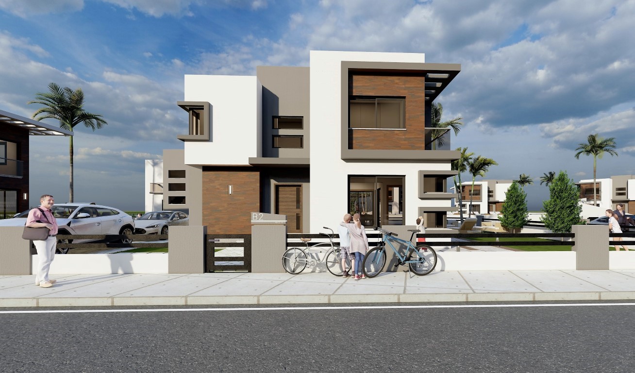 Design of new villas in Northern Cyprus with 3+1 apartments with a floor area of 195 m2, district of Iskele - Фото 4