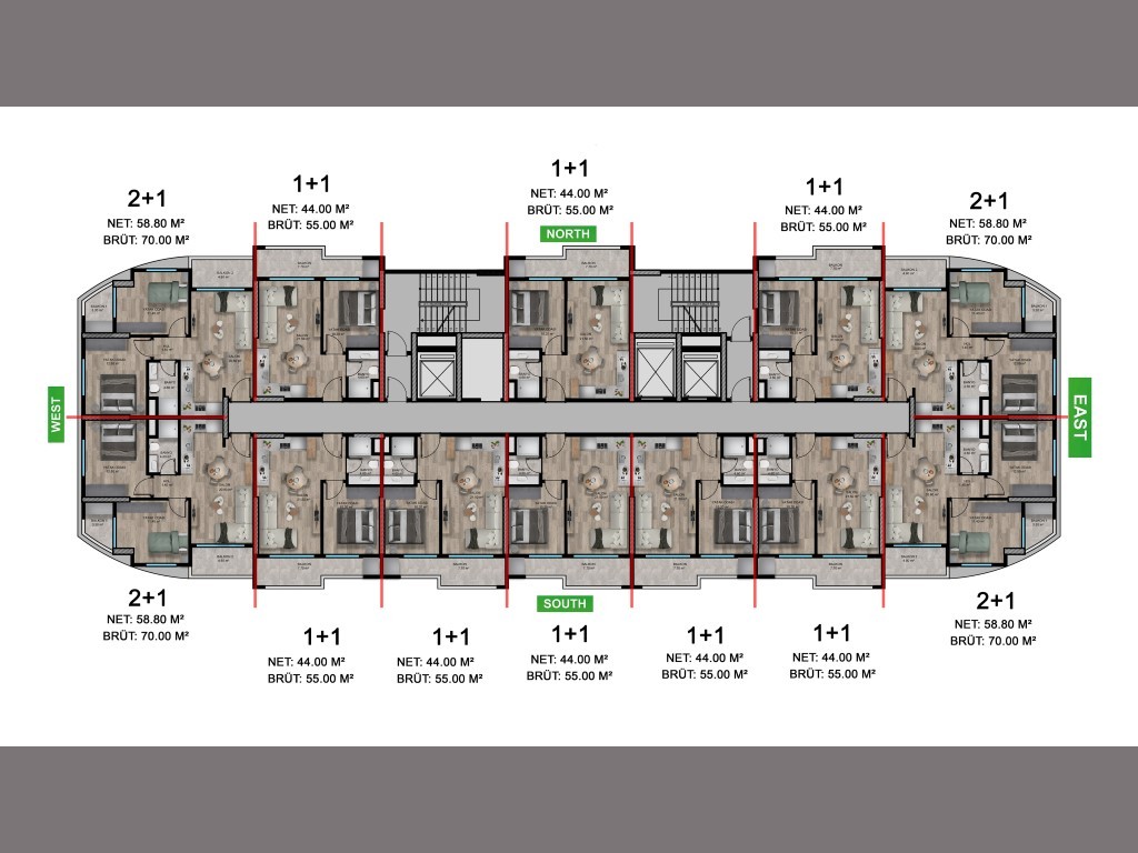 New cosy residential complex in the Teje area, apartments 1+1, 2+1 - Фото 13