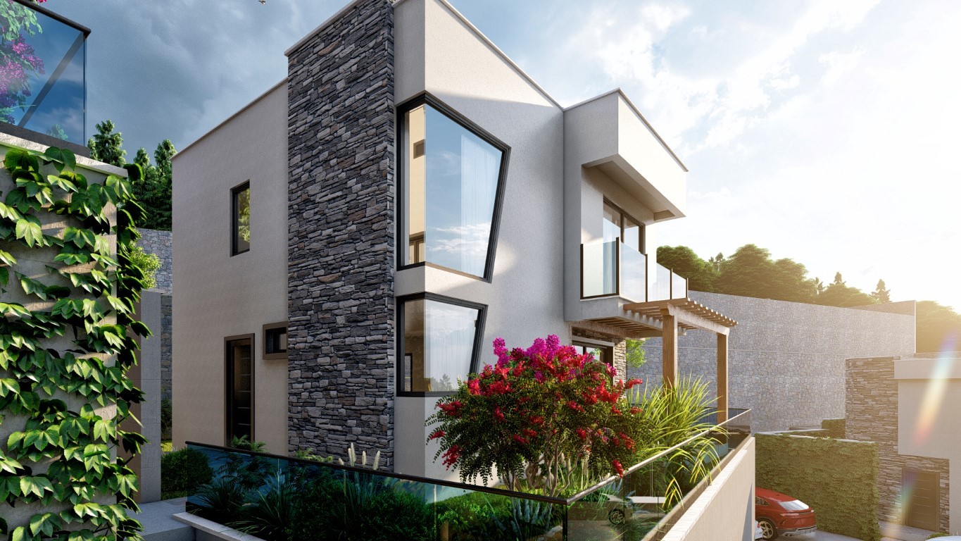 Complex villas planning 2+1, 3+1, 4+1 in Bodrum, with own pool - Фото 11