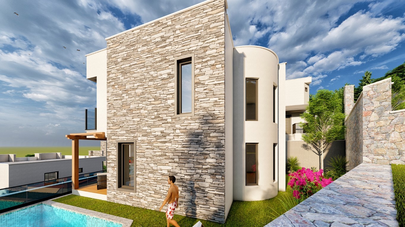 Complex villas planning 2+1, 3+1, 4+1 in Bodrum, with own pool - Фото 6