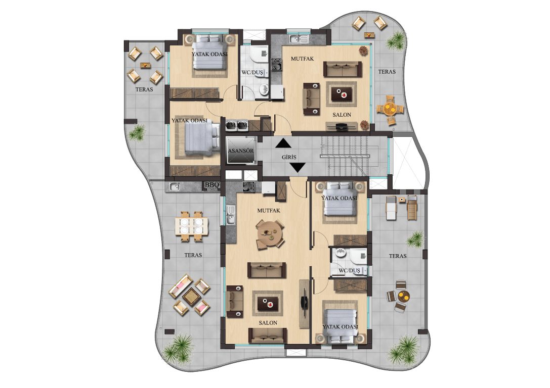 New modern project in Northern Cyprus, located in the area of Famagusta, with a layout of 2+1 - Фото 8