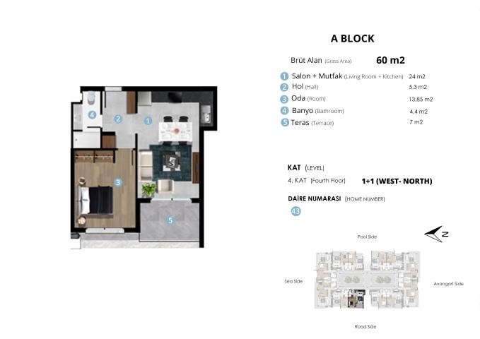 New modern project in Northern Cyprus, Kyrenia, with plans 1+1, 2+1 and 3+1 - Фото 23