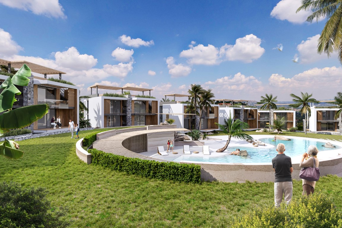 New project of villas and apartments in Northern Cyprus with sea view, Kyrenia town - Фото 14