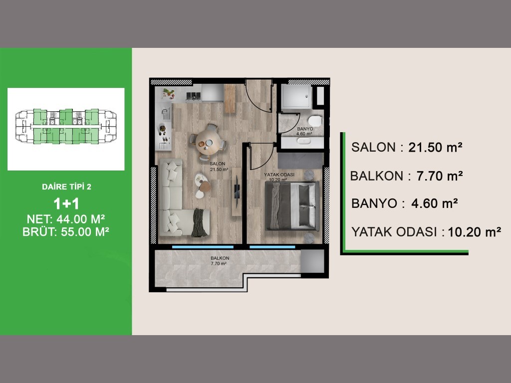 New cosy residential complex in the Teje area, apartments 1+1, 2+1 - Фото 15