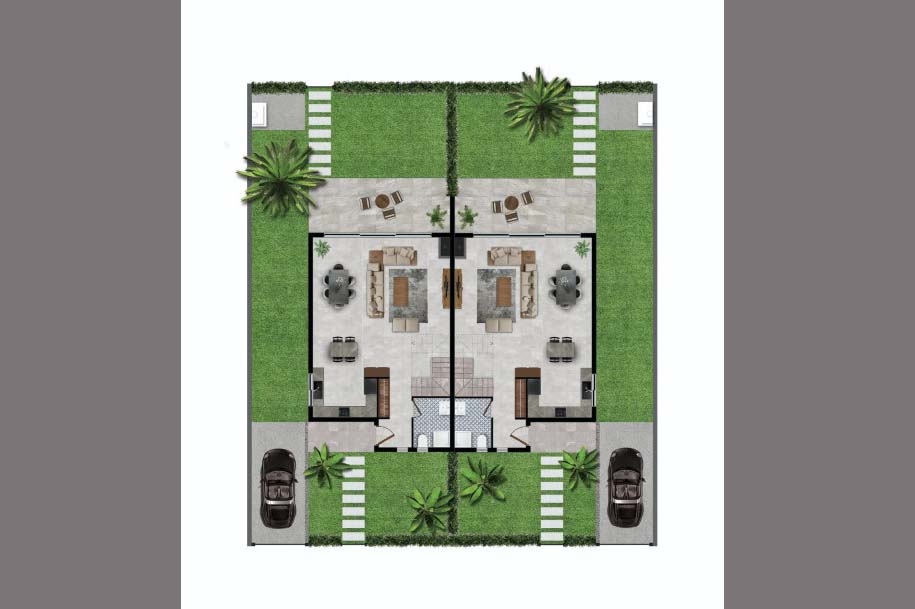 Project of a modern residential complex in Northern Cyprus in the area of Famagusta, apartment layout 1+1, 2+1 - Фото 16