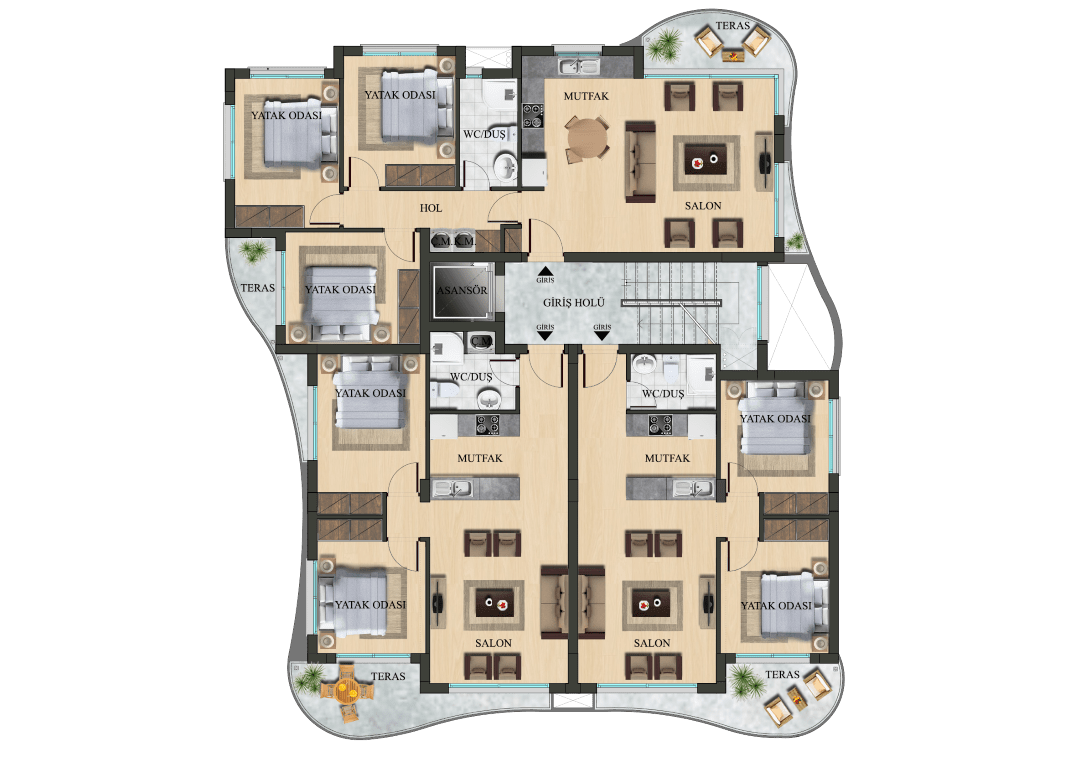 New modern project in Northern Cyprus, located in the area of Famagusta, with a layout of 2+1 - Фото 9