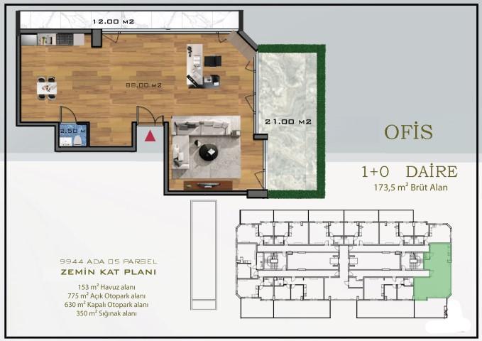 Project of a modern residential complex in the city of Antalya, Cognalta district - Фото 30