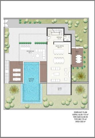 Design of modern premium villas in the Tepe area, apartments 4+1, 5+1, 6+1 - Фото 30