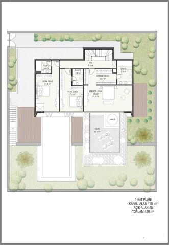 Design of modern premium villas in the Tepe area, apartments 4+1, 5+1, 6+1 - Фото 31