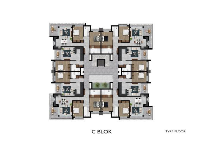 New modern project in Northern Cyprus, Kyrenia, with plans 1+1, 2+1 and 3+1 - Фото 20