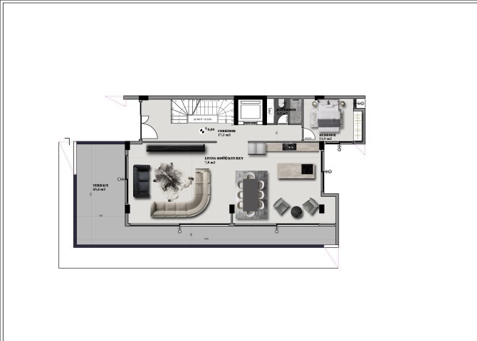 Construction of villas in the Bektas area, 5+2 apartments - Фото 7