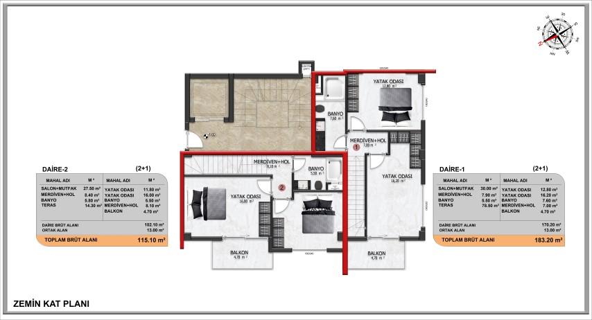 New modern project in Turkey at the construction stage in Jikjilli district, Alanya - Фото 34