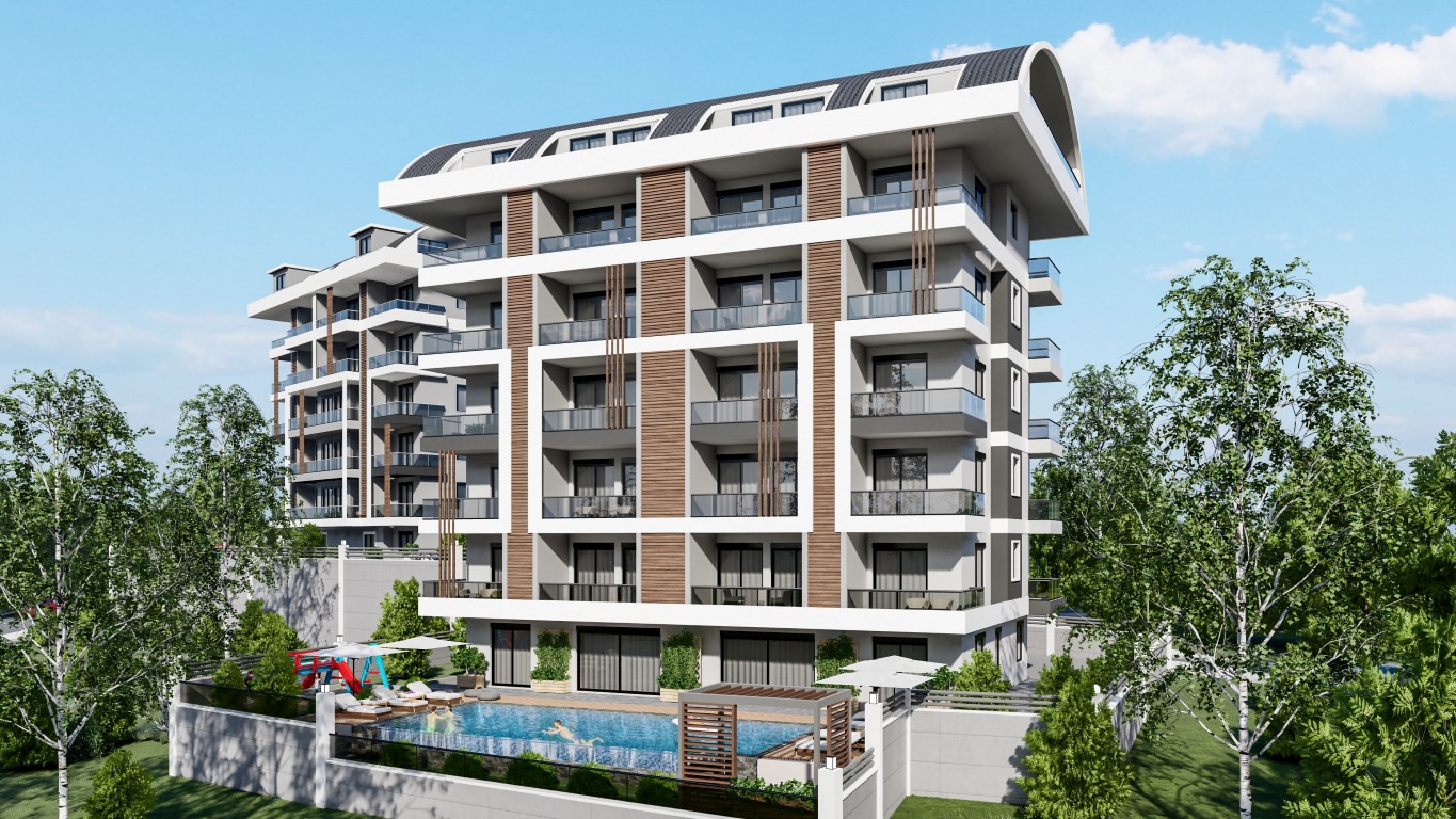 Apartments under construction in Alanya, Jikgilli district - Фото 4