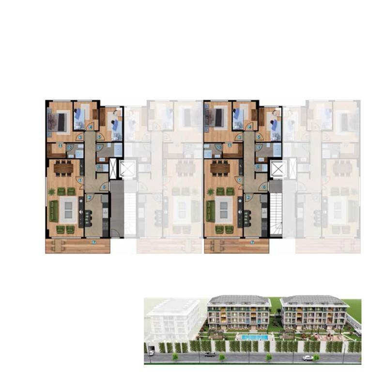 Design of a new residential complex in Istanbul, Beylikduzyu district - Фото 17