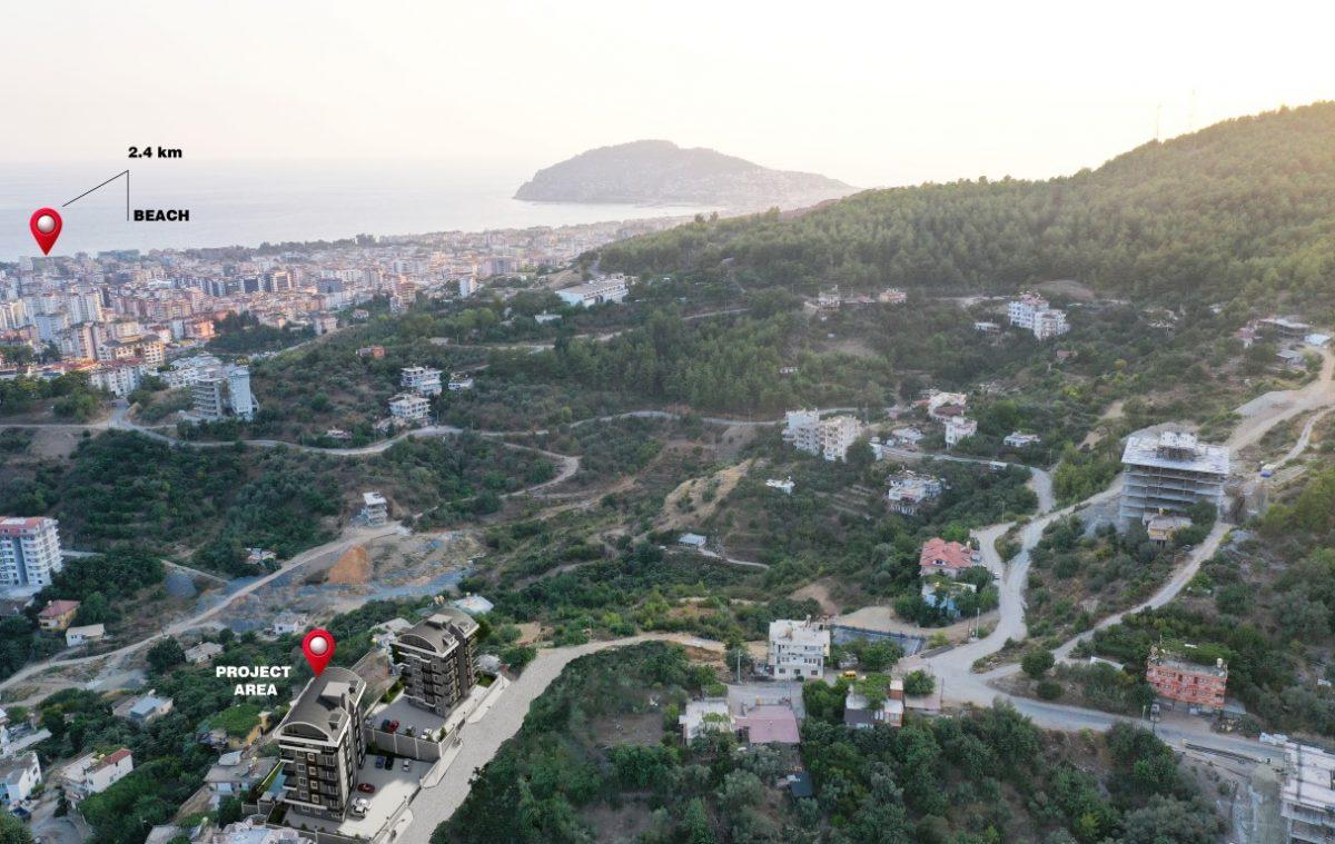 Apartments under construction in Alanya, Jikgilli district - Фото 10