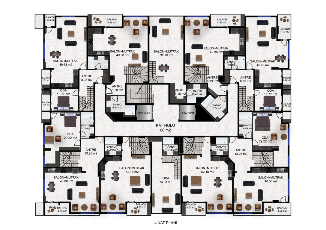 New project of modern residential complex in Gazipash district - Фото 72