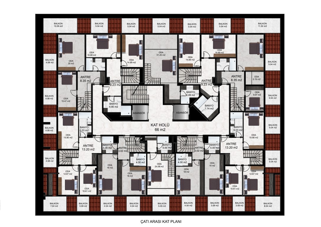 New project of modern residential complex in Gazipash district - Фото 73