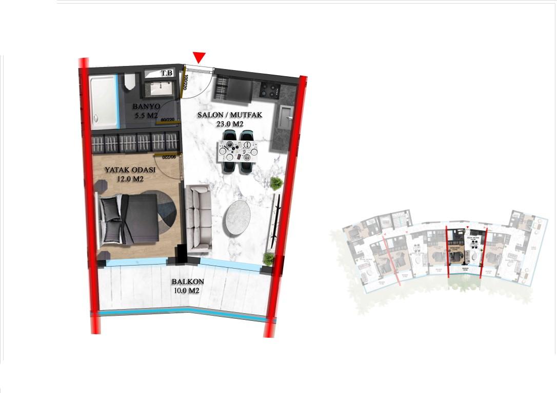 New project of modern residential complex with diverse infrastructure in Oba district - Фото 34