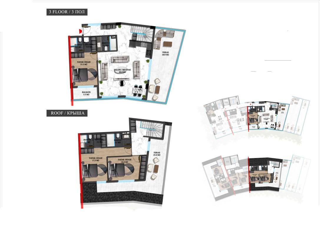 New project of modern residential complex with diverse infrastructure in Oba district - Фото 33