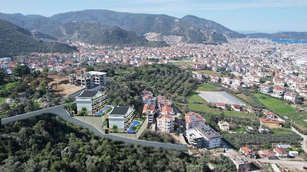 Apartment in Fethiye with city, sea and mountain views, with an area of 55 m2 - Фото 7