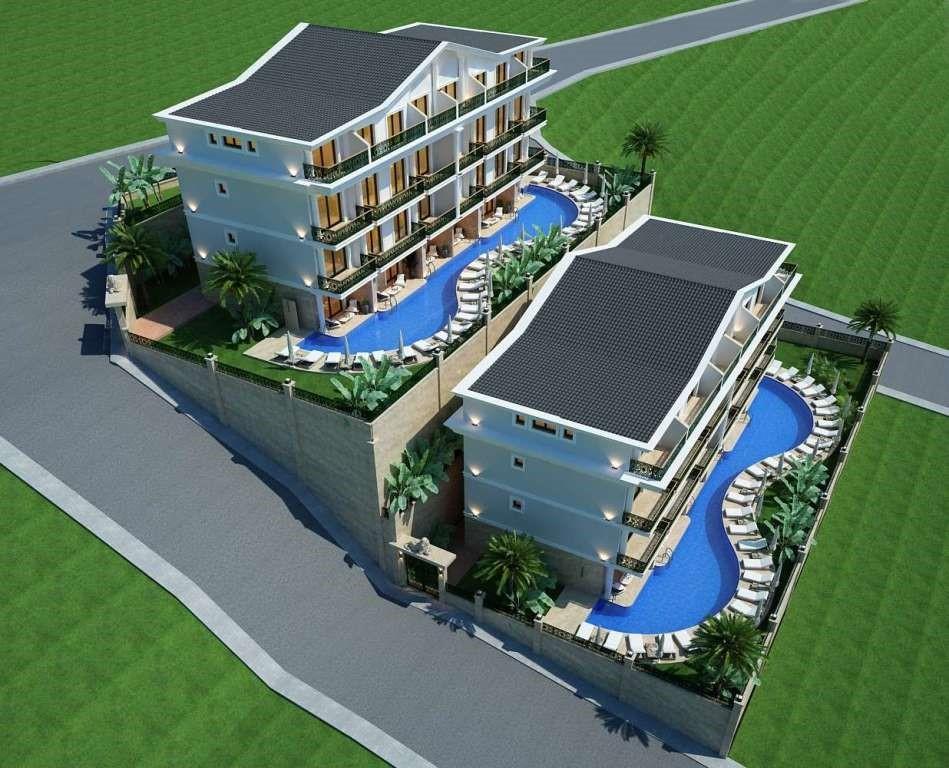 Apartment in Fethiye with city, sea and mountain views, with an area of 55 m2 - Фото 2