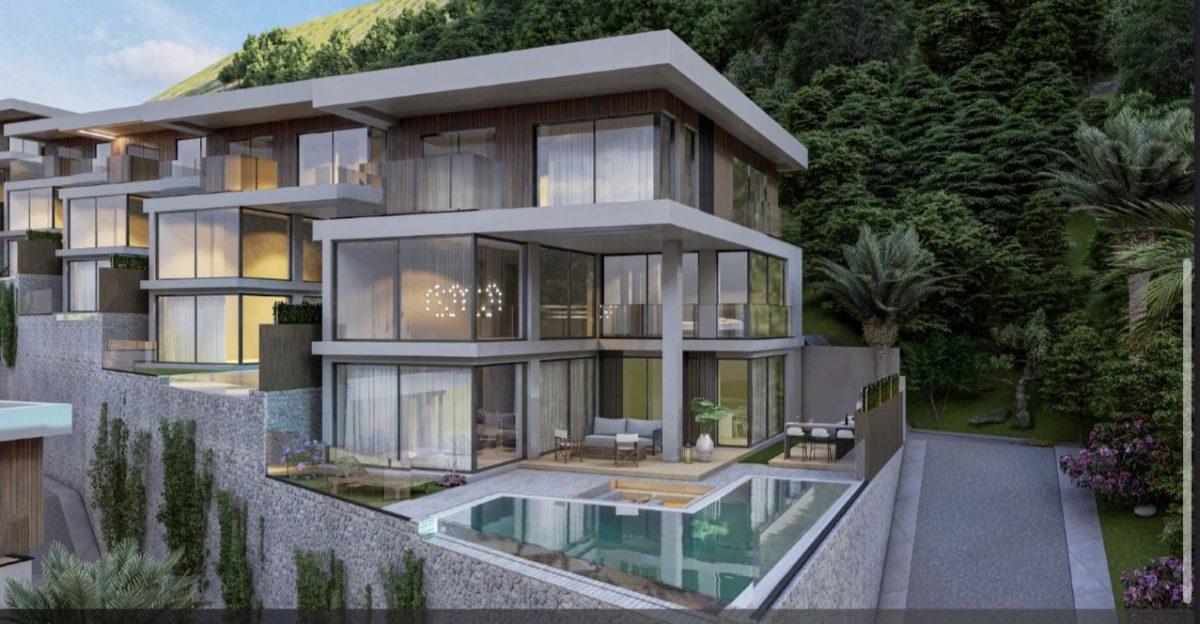 New design of villas with fortress and sea view, Tepe district - Фото 10