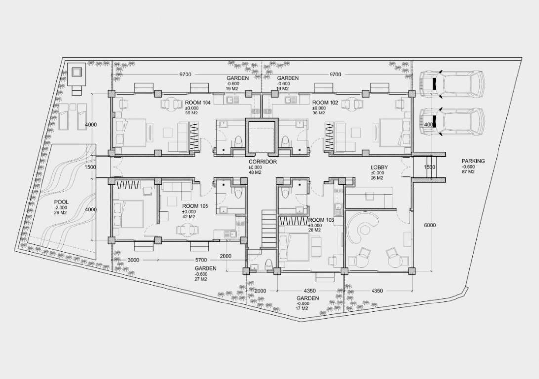 Apartment-hotel under construction, in the most promising location of the island of Bali, Changu district - Фото 14