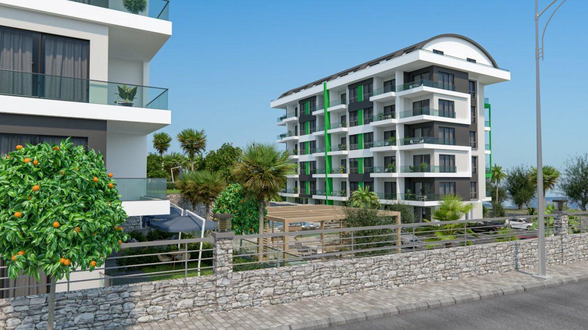 New project with panoramic view of the mountains, 200 m from the sea in the area of Kargyjak - Фото 4