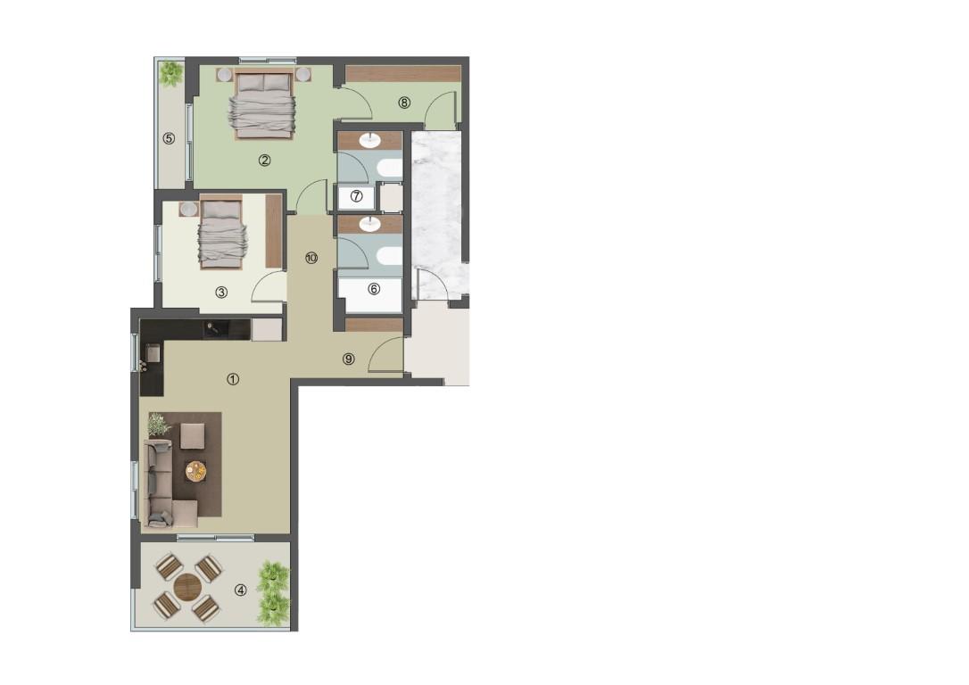 New housing project in the final stage of construction in Mersin, Chesmeli district - Фото 32