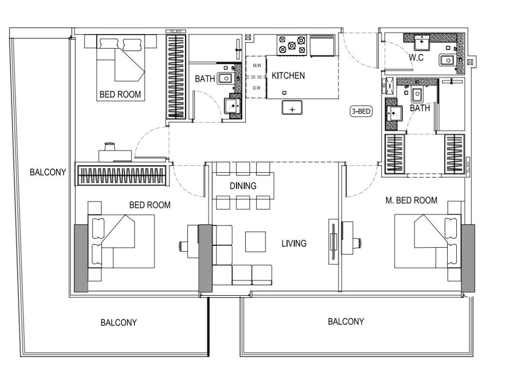 Modern residential complex Binghatti Emerald with 1+1, 2+1, 3+1 apartments in Dubai, UAE - Фото 10