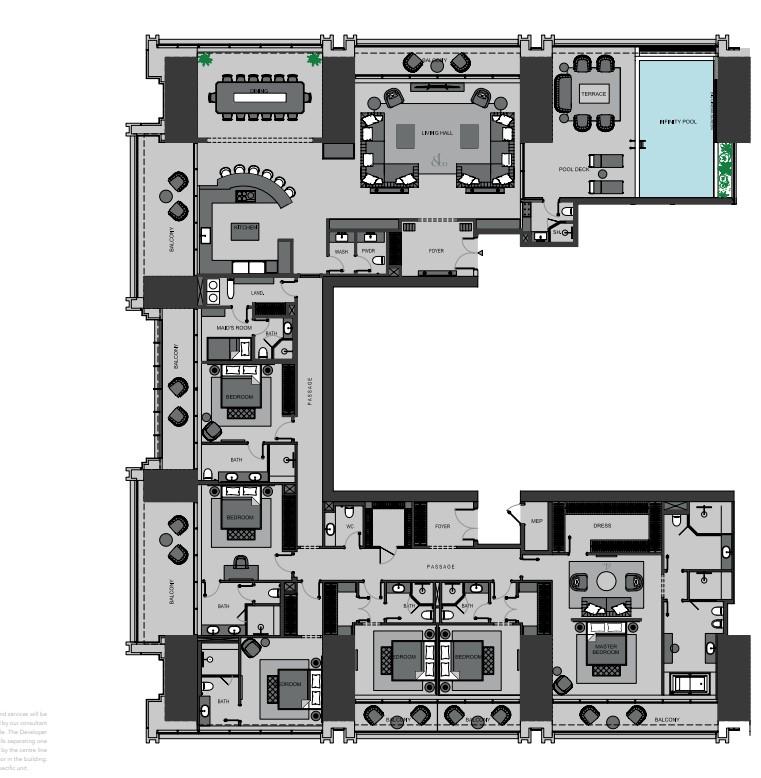 Burj Binghatti Jacob & Co Residences unique project located in Business Bay, Dubai - Foto 28