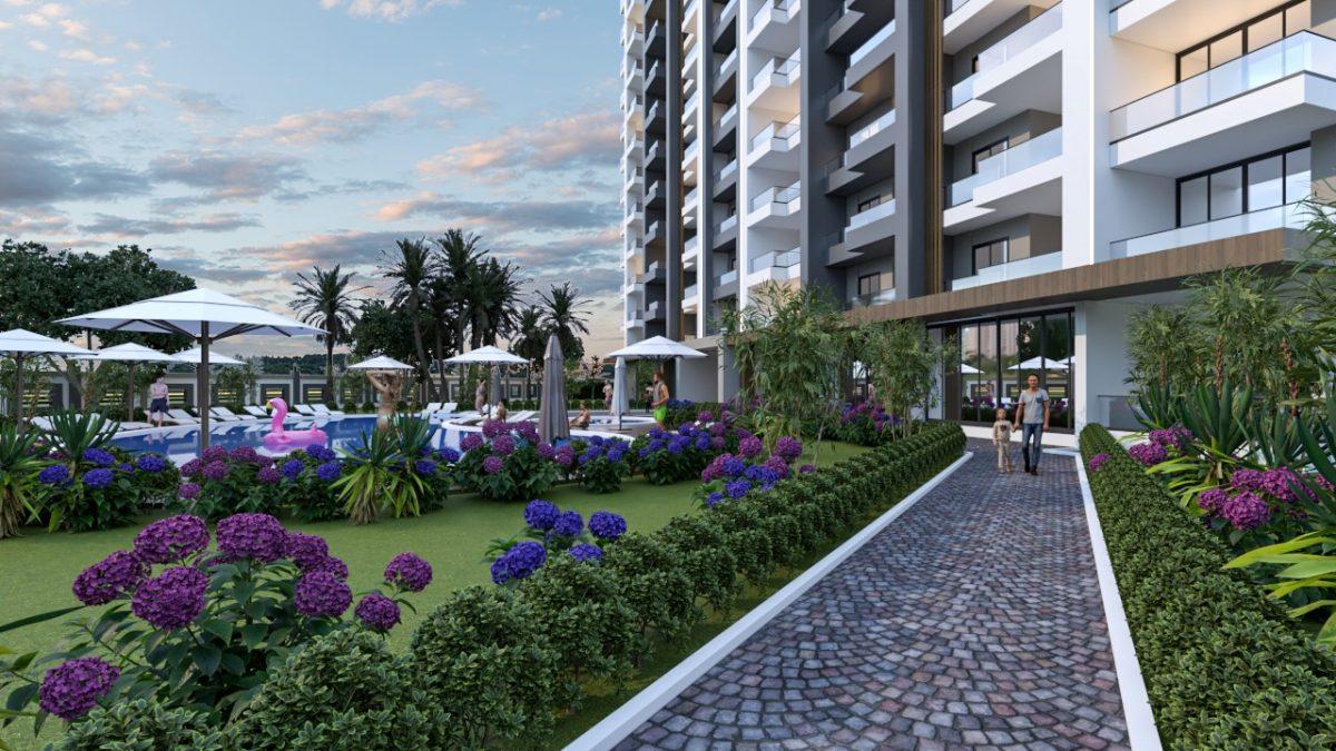 Cozy residential complex in Mersin, Chesmeley district, 100 m from the sea - Фото 8