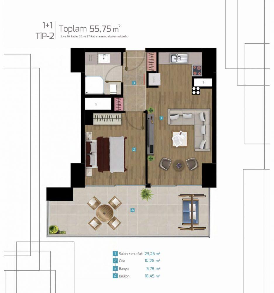 Modern housing project in Konak district, Izmir - Фото 11