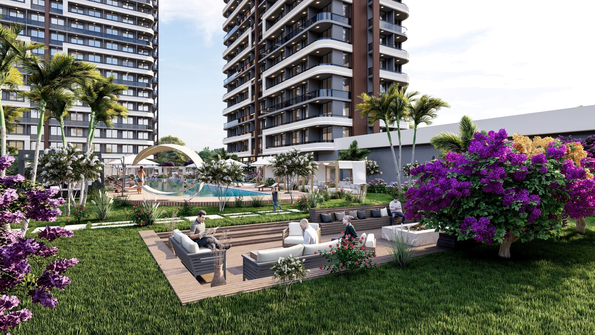 Investment project of a residential complex with a variety of infrastructure in the city of Mersin, Tomyuk district - Фото 9