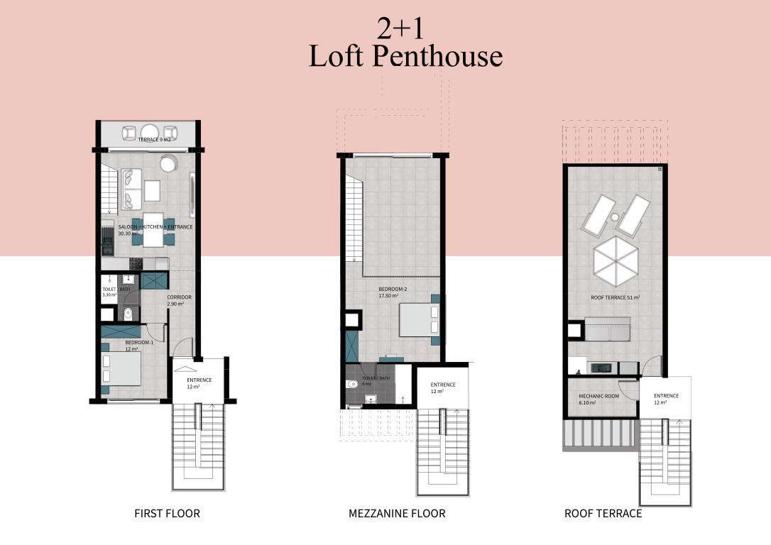 New design of villas and apartments in Northern Cyprus with sea view, Esentepe area - Фото 15