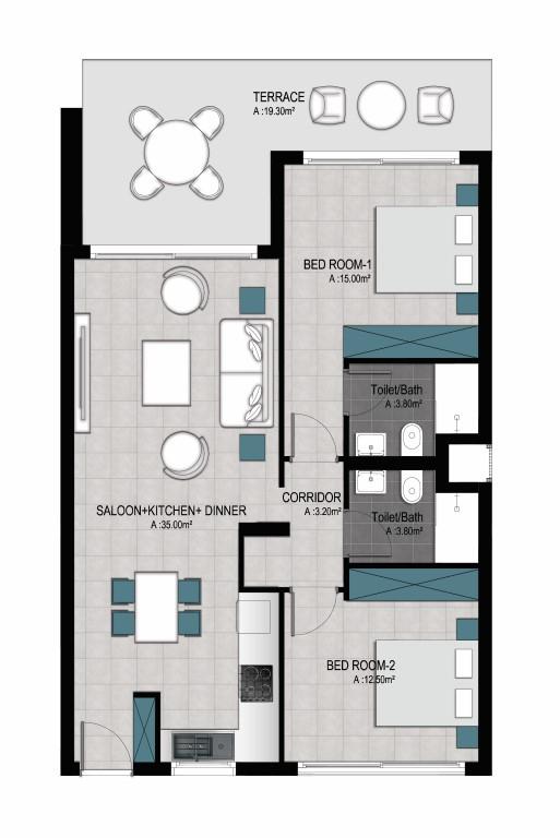 New design of villas and apartments in Northern Cyprus with sea view, Esentepe area - Фото 14