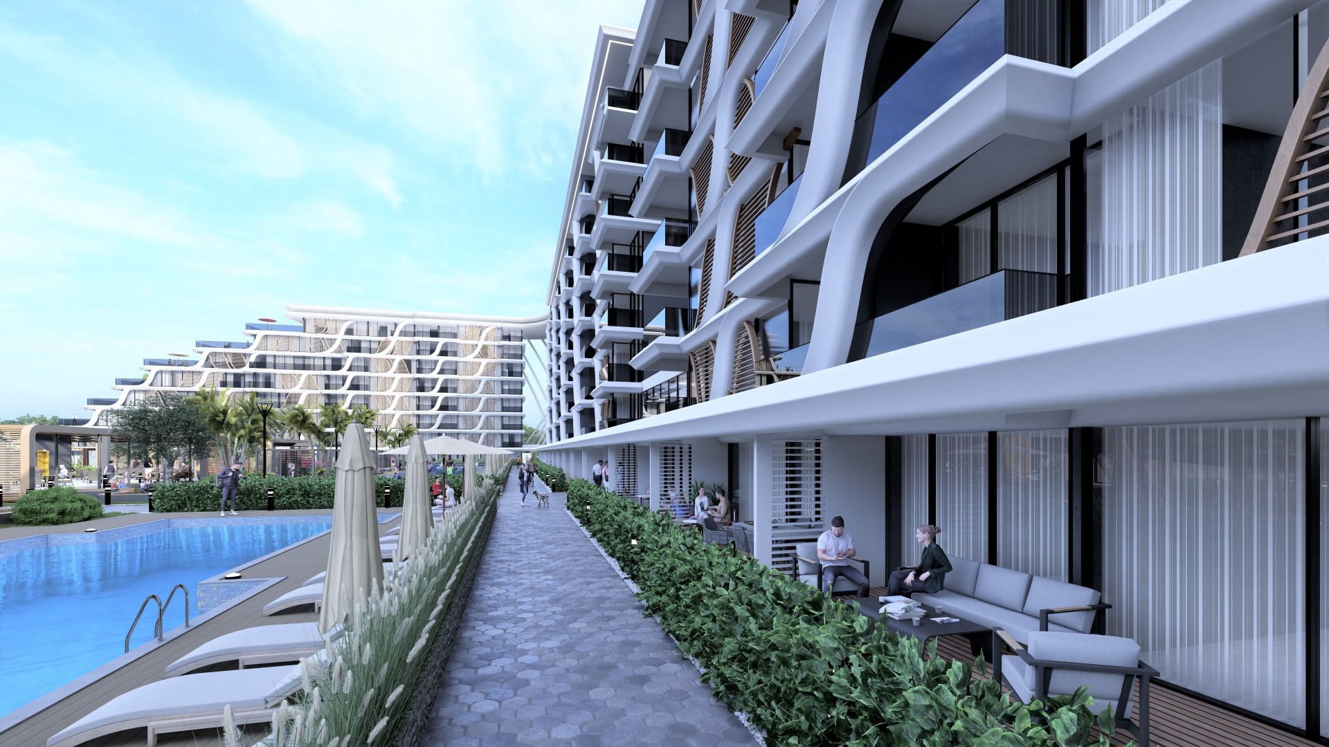 Premium luxury residential complex with sea view, Antalya district Altyntash - Фото 3