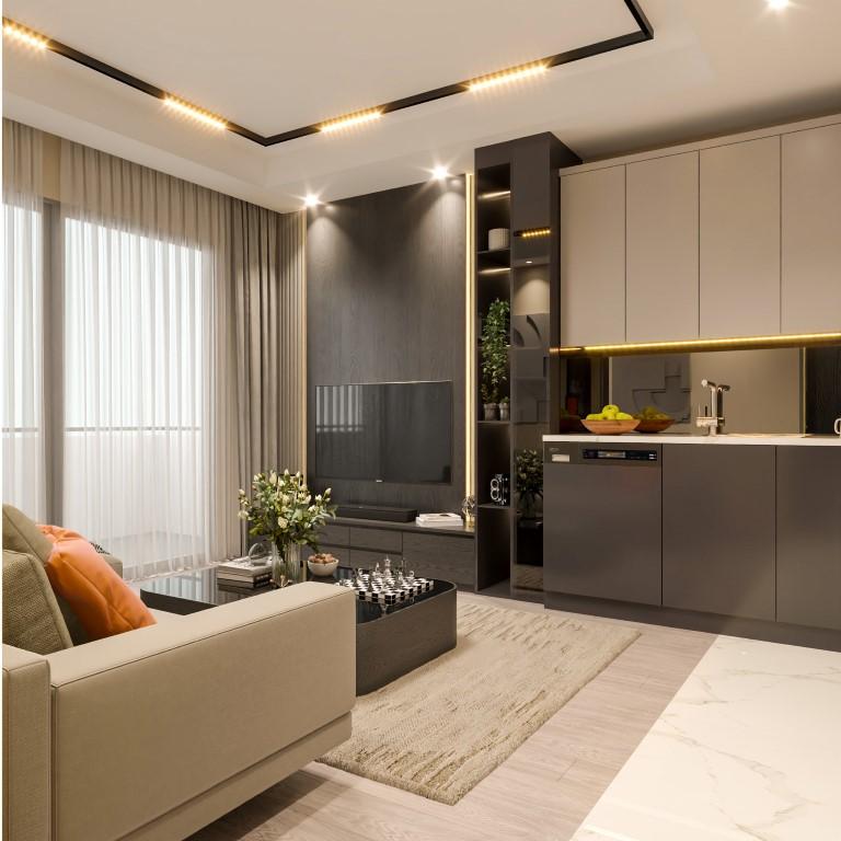 Modern project with 1+1 and 2+1 apartments in Mersin - Фото 23